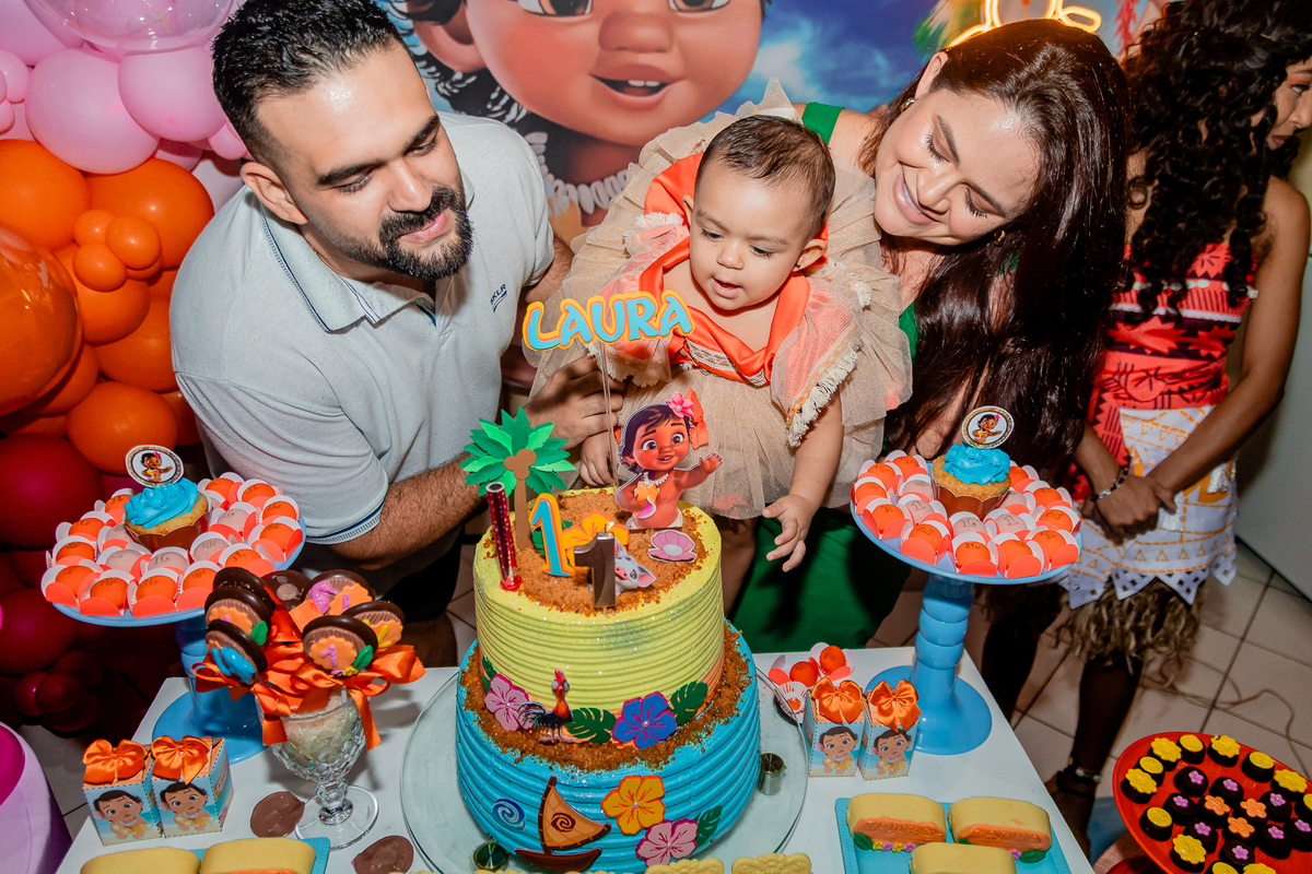 Aniversário de 1 ano da Laura. Registrado por George Dantas