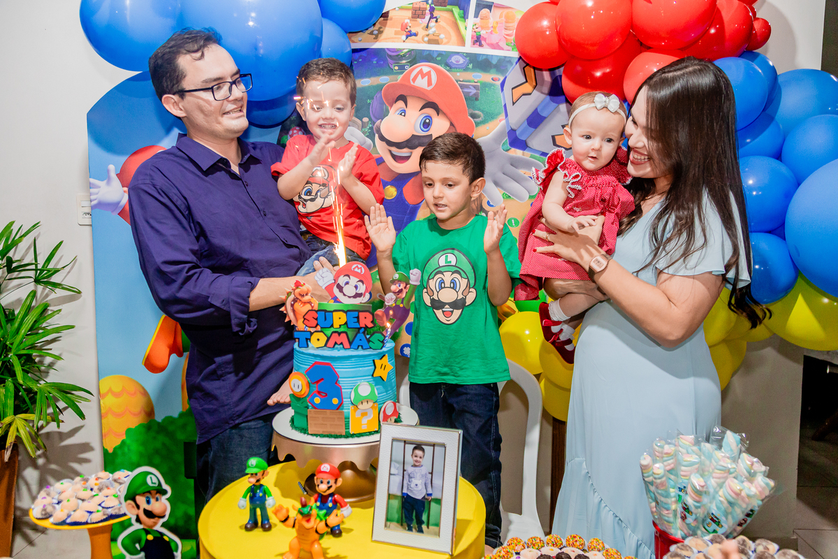Aniversário de 3 anos do Tomás. Registrado por George Dantas