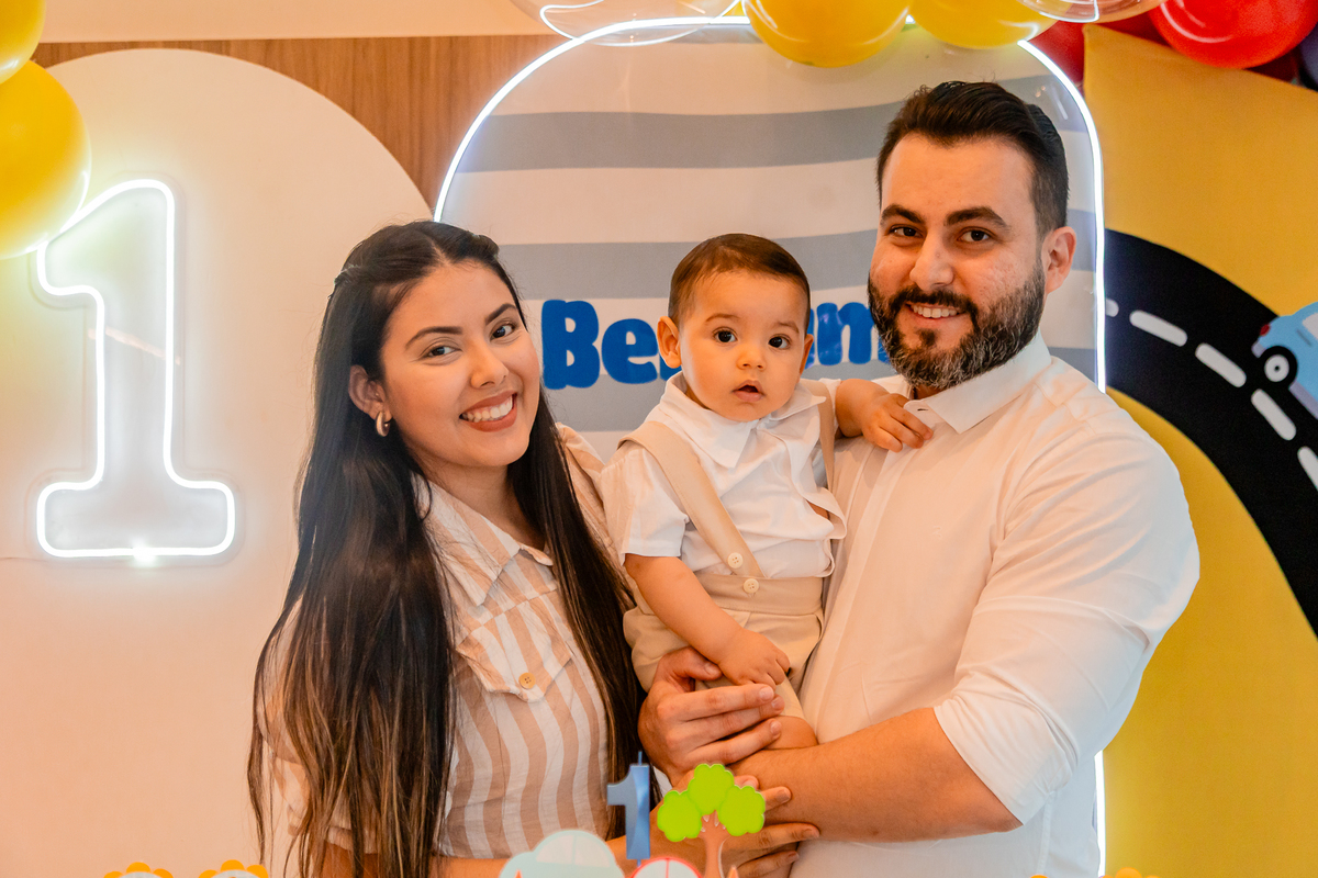 Aniversário de 1 ano do Benjamim. Registrado por George Dantas