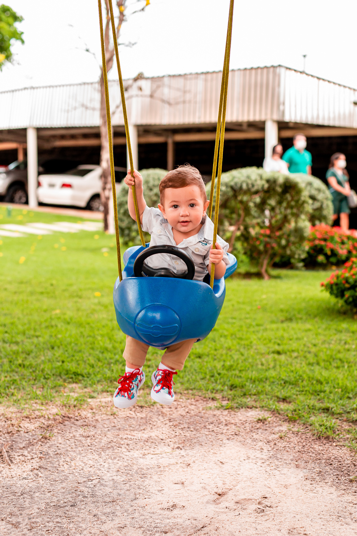 Pietro curtindo o balanço, foto registrada por George Dantas