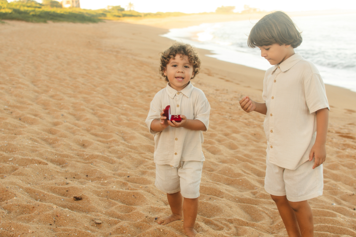 Irmãos na praia
