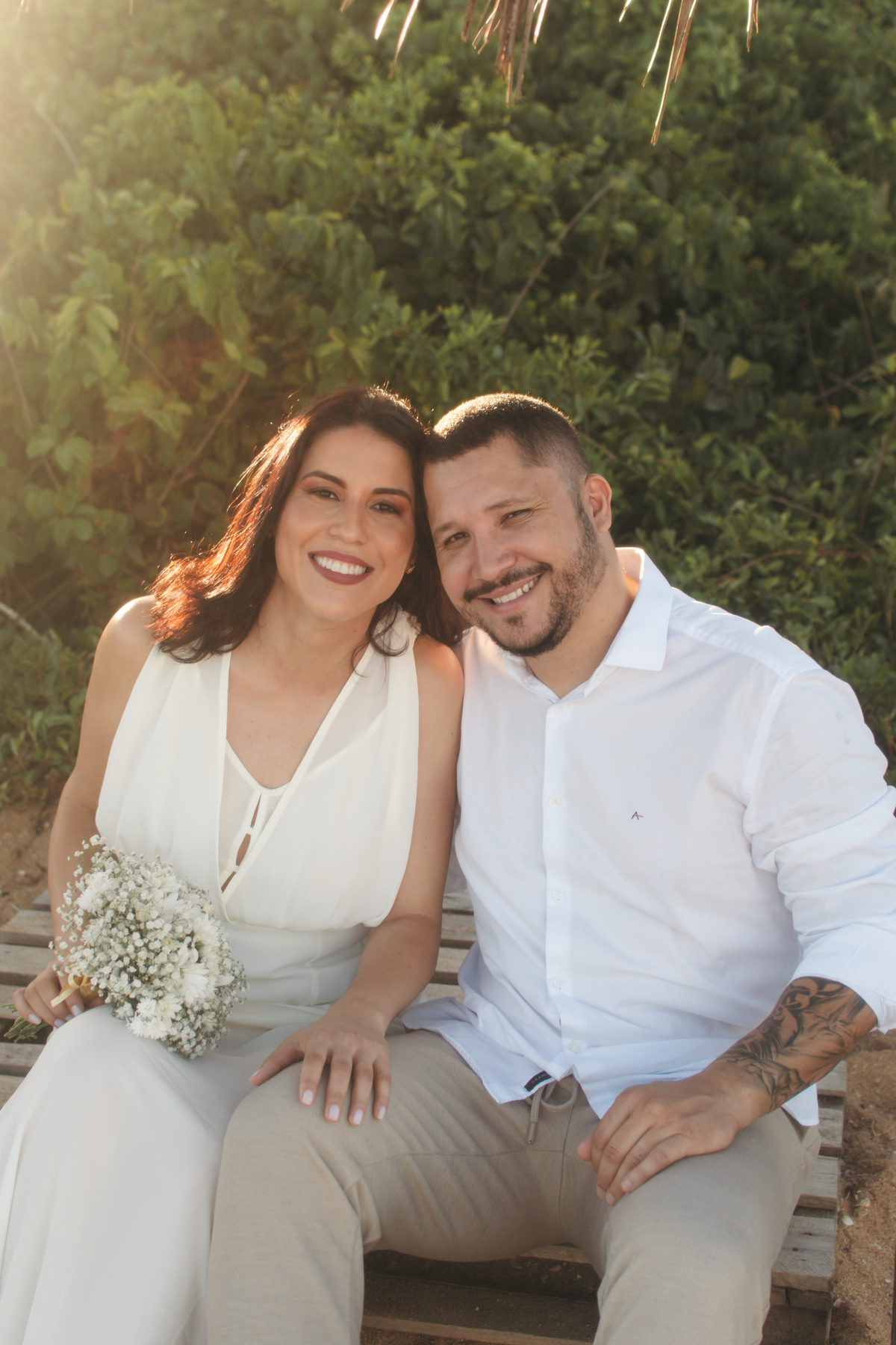 O sorriso do casal