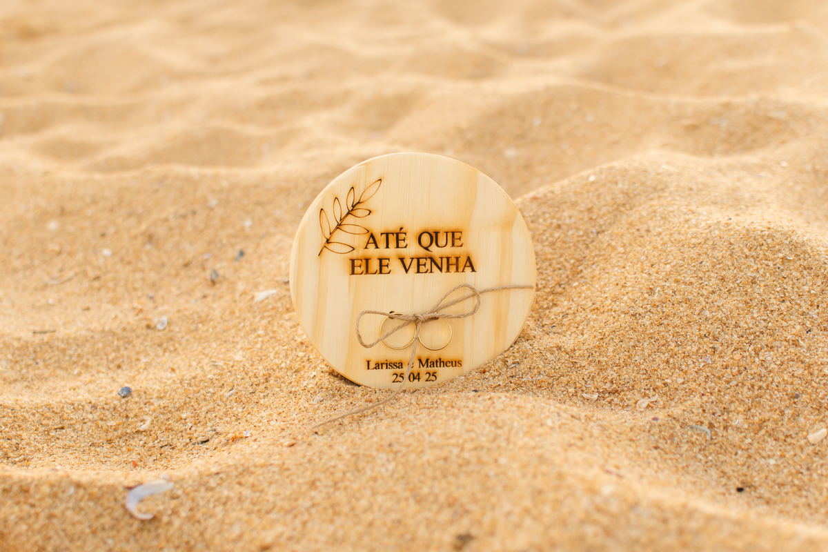 Alianças na praia