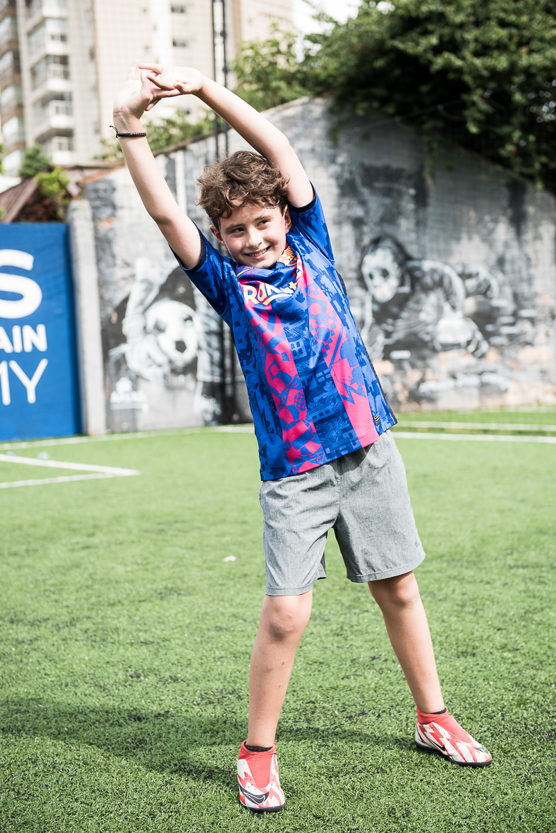 aquecendo para o jogo