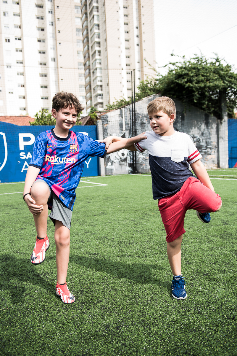 aquecendo para o jogo