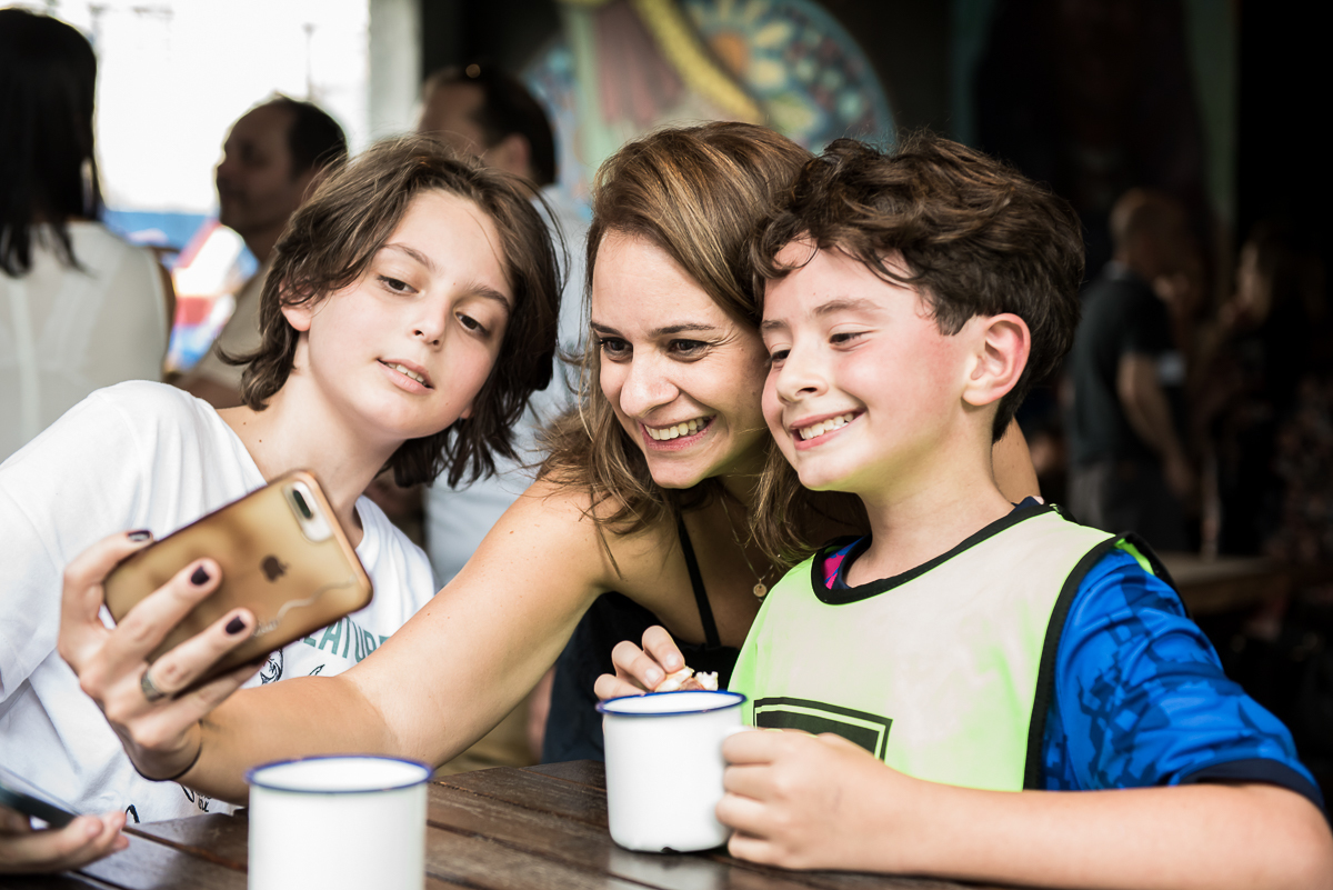 selfie com a mamãe