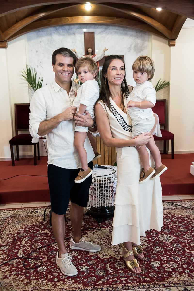 com o papai e com a mamãe