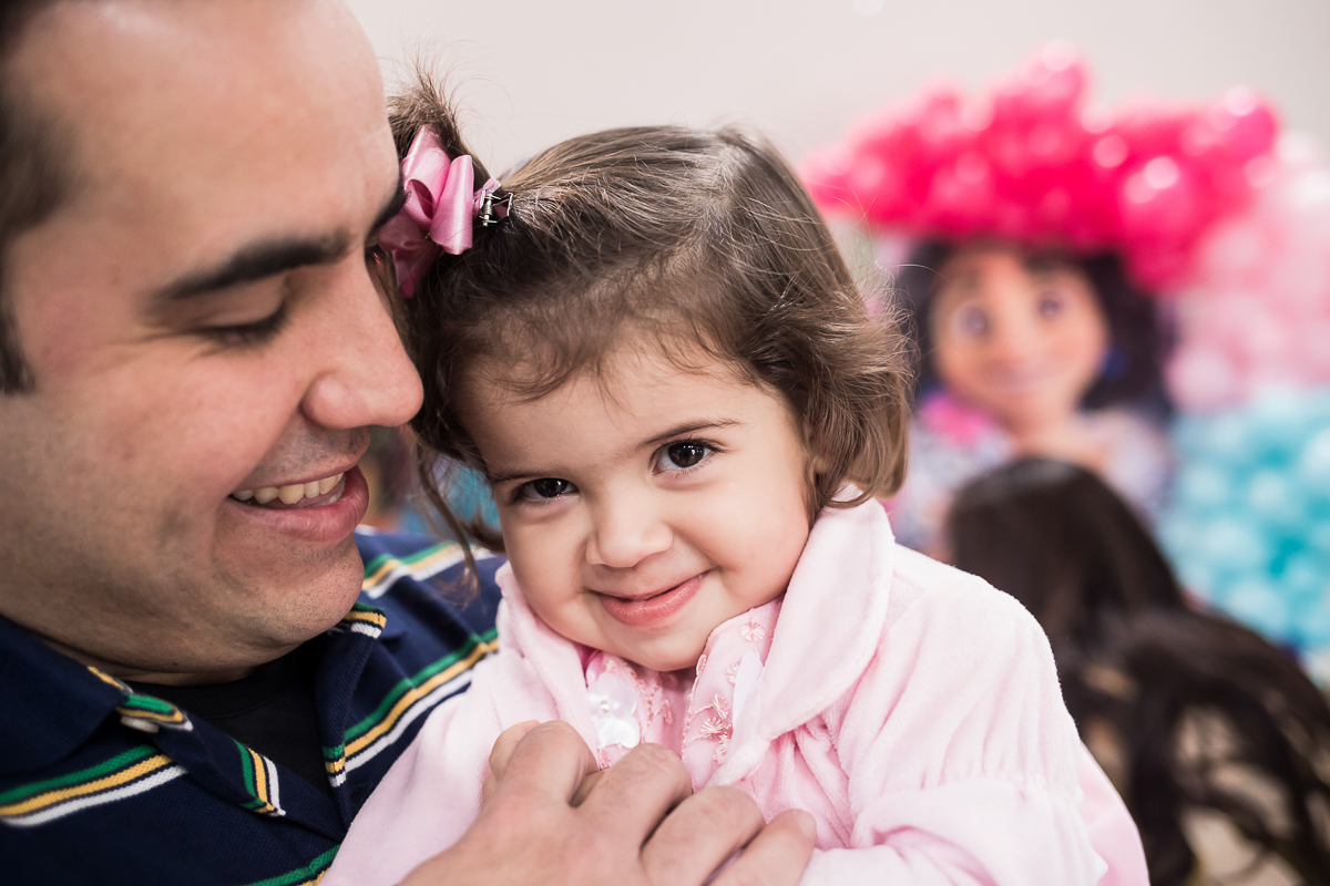 sorrindo para o papai