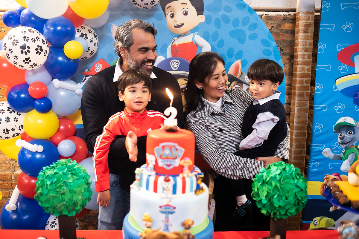 Hora do Parabéns - 2 anos do Gustavo - Tema Patrulha Canina