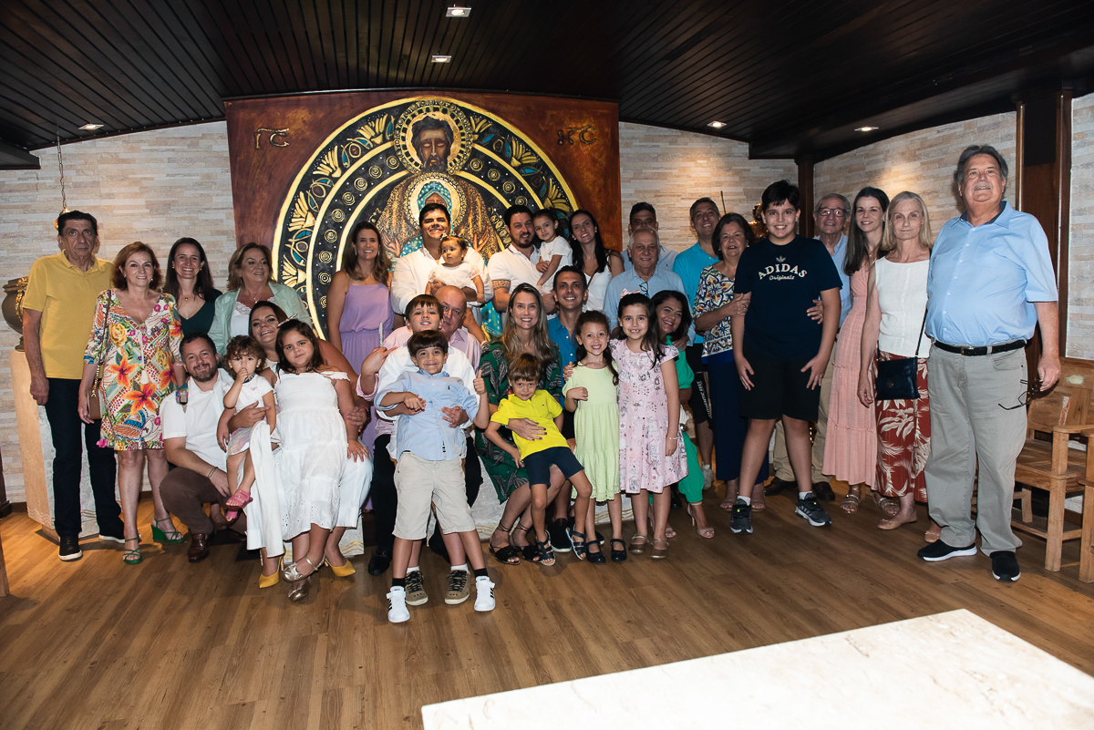 todos os convidados na foto