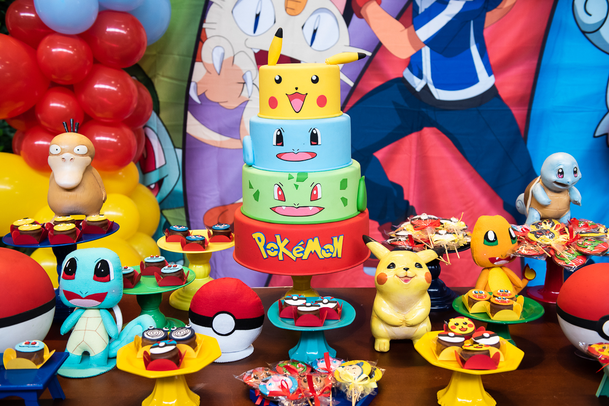 mais um pouquinho da decoração tema pokemon