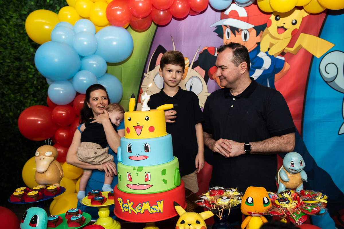 cantando os parabéns dos 7 anos do Bernardo