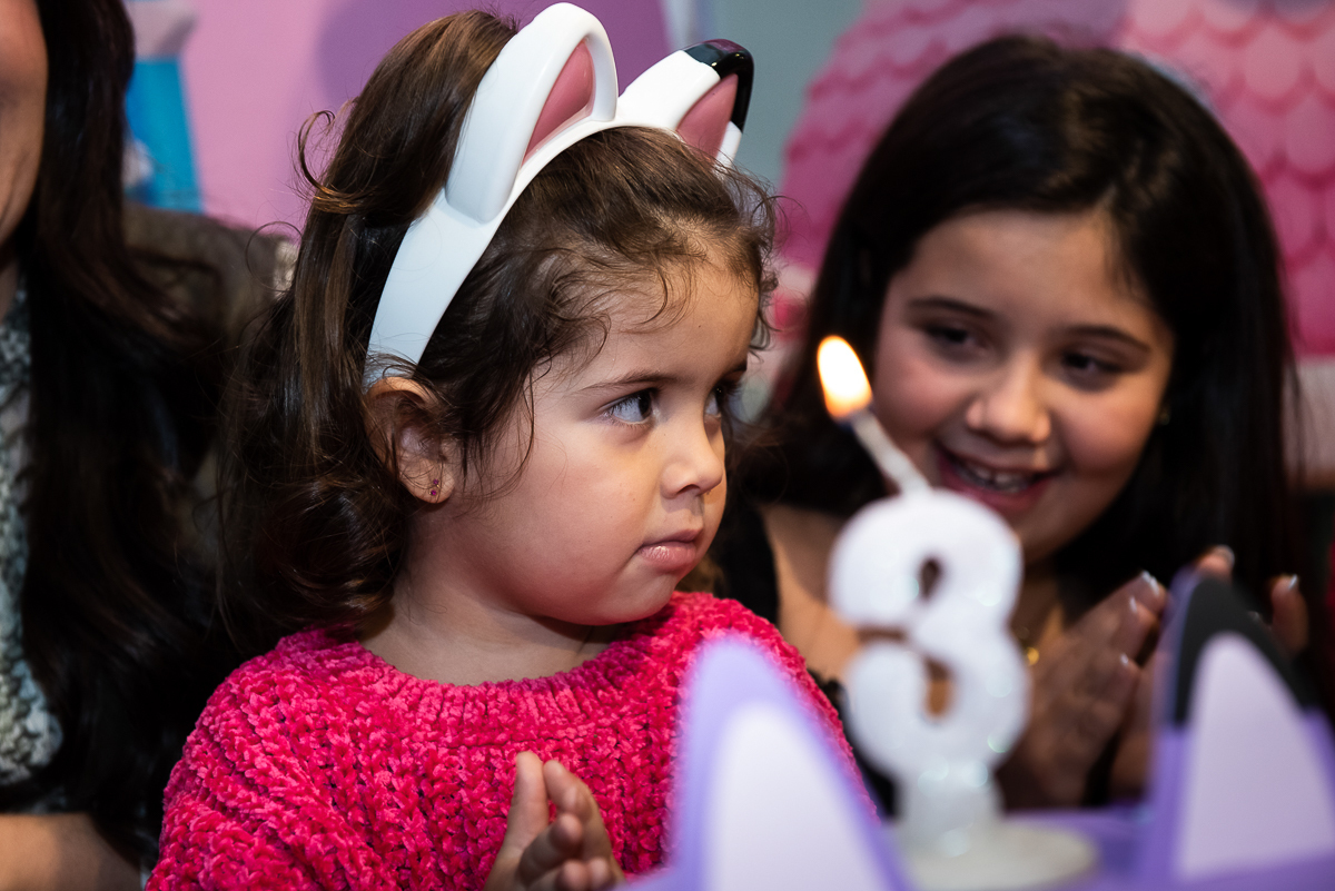 velinha de três anos