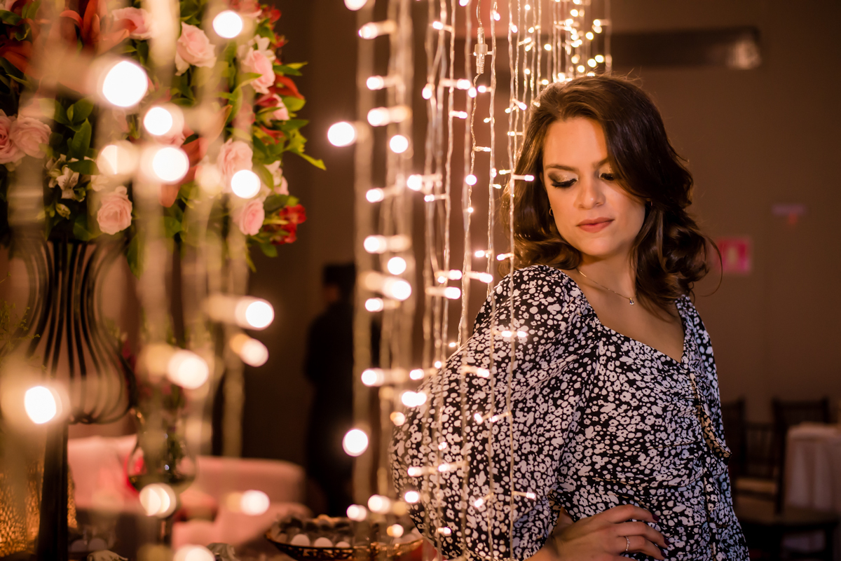 linda foto nas luzes de led