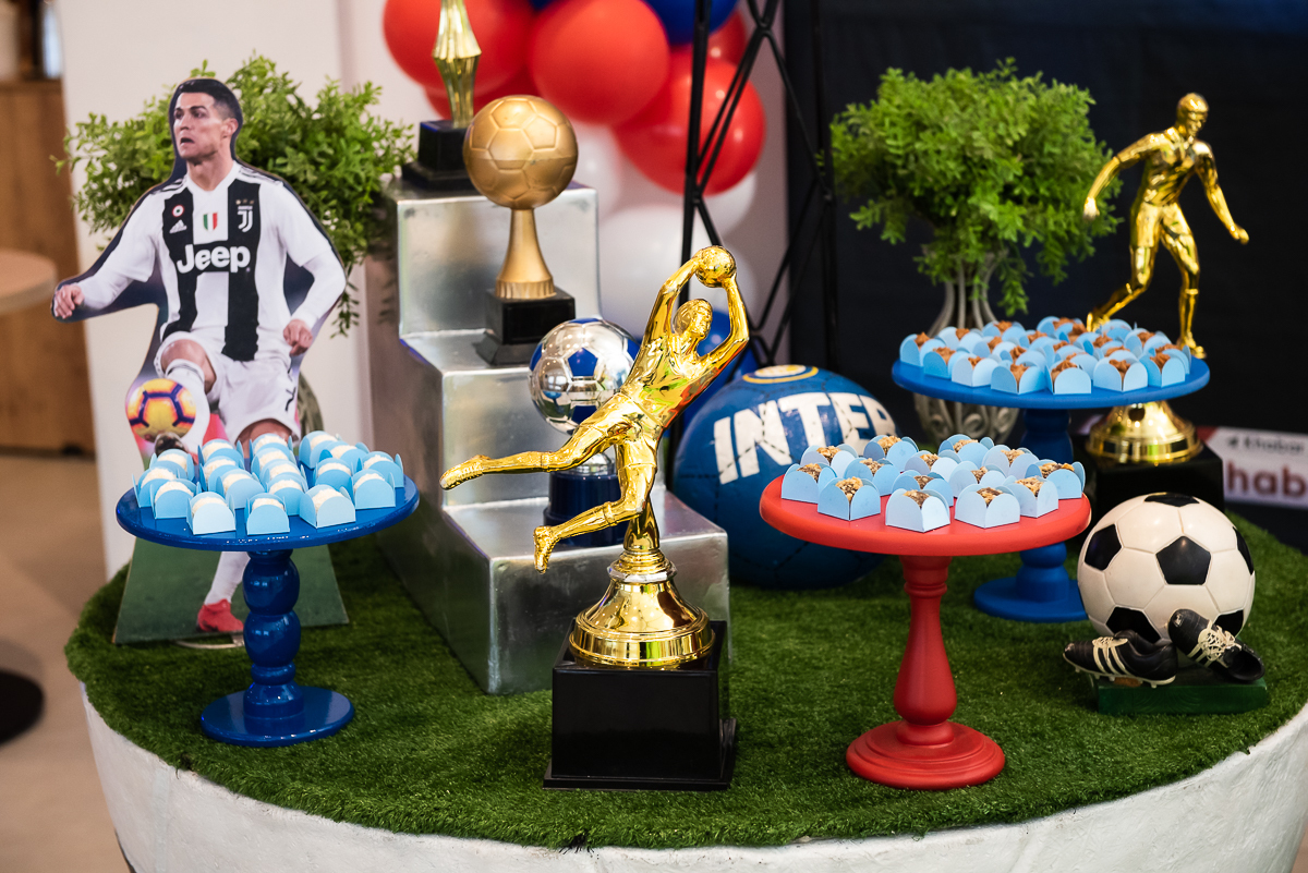 decoração tema futebol