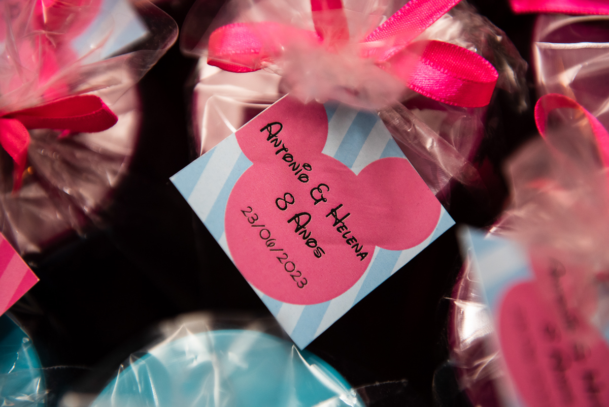 lembrancinha do aniversário da Helena e do Antônio