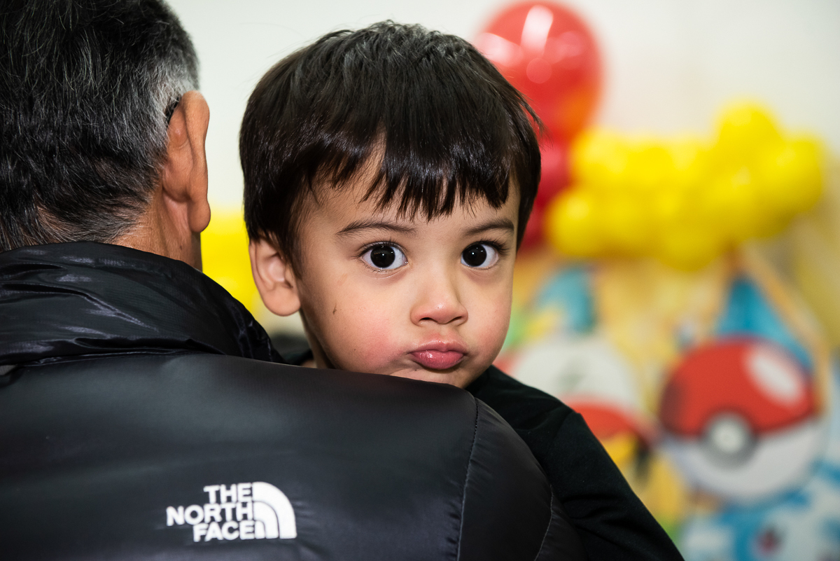 Gustavo ficou triste porque acabou a sua festa