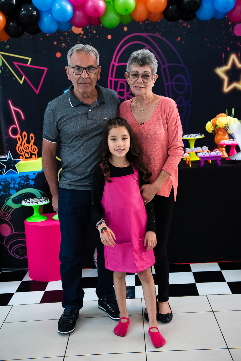 aniversariante e os avós maternos