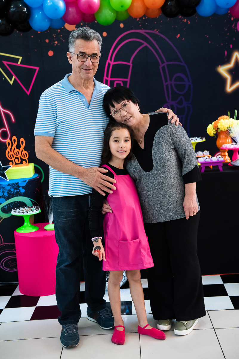 aniversariante e os avós paternos