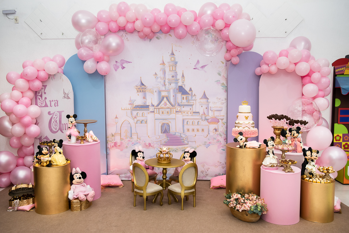 tema decorativo Minnie Rosa