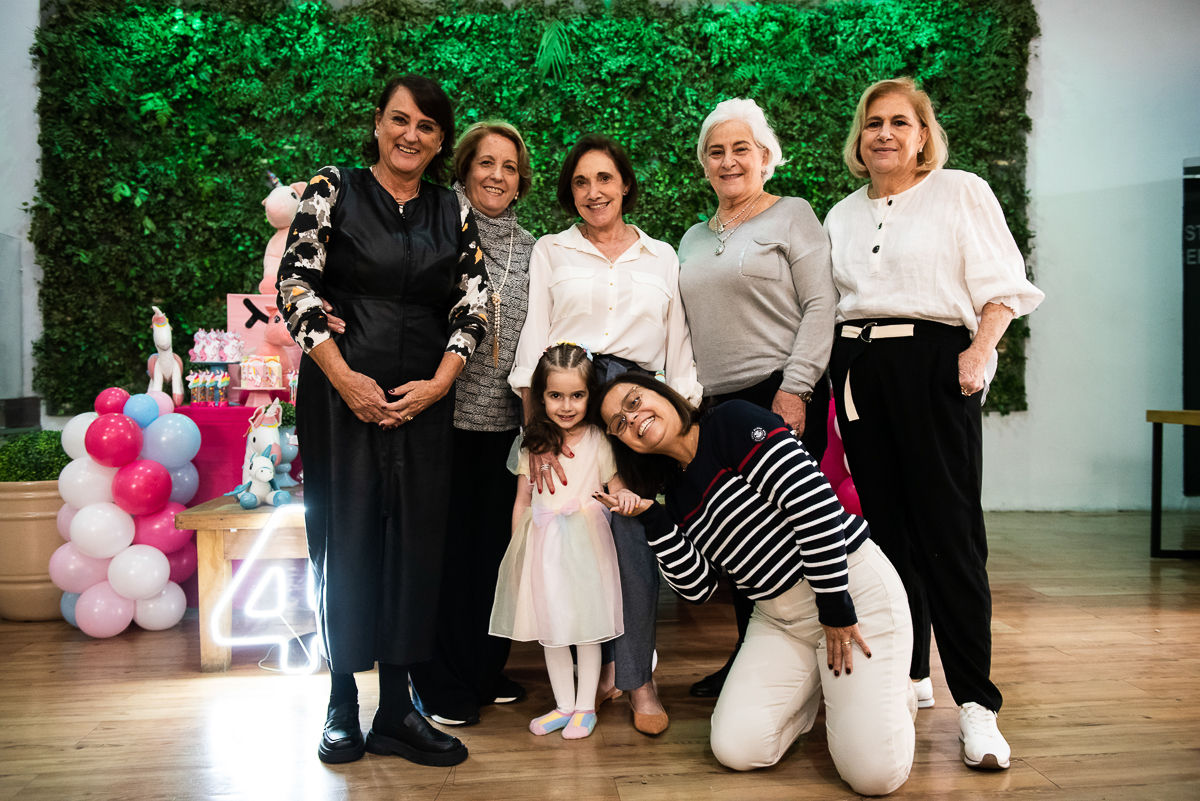 aniversariante com os familiares