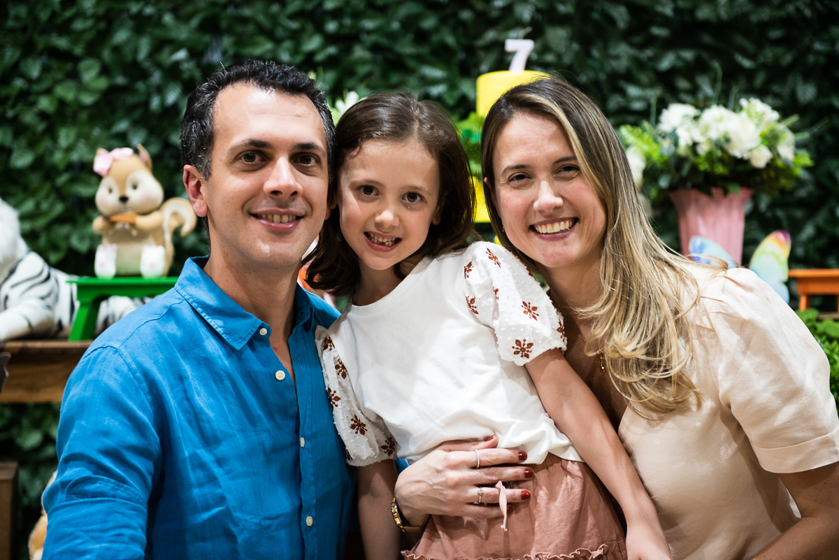 aniversariante com o papai e a mamãe