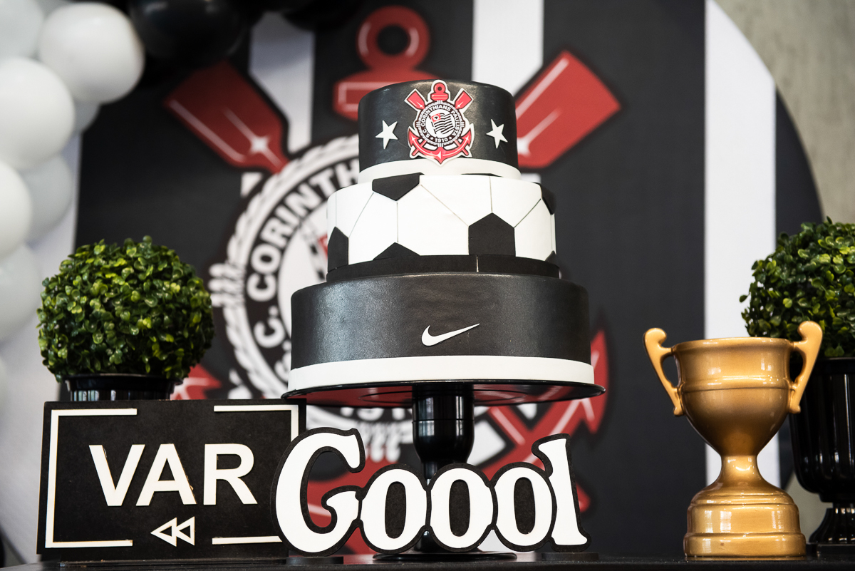 bolo de parabéns tema Corinthians