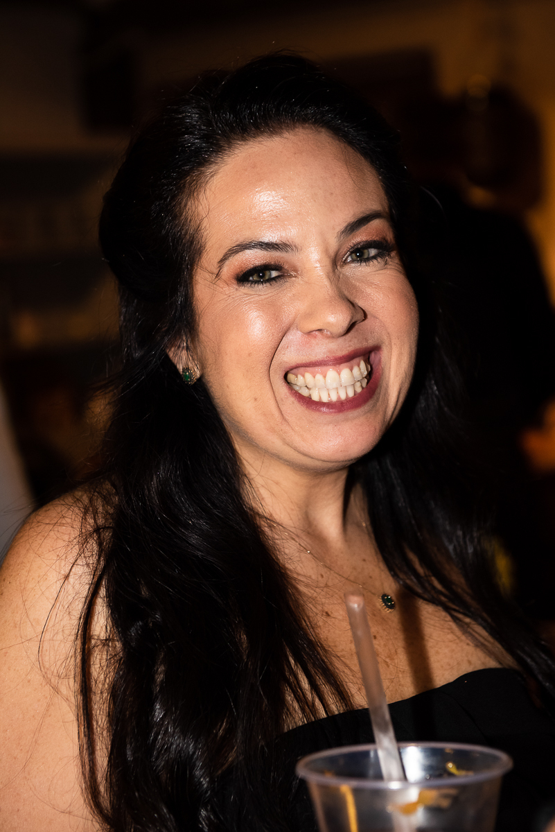 sorriso de quem está curtindo sua festa