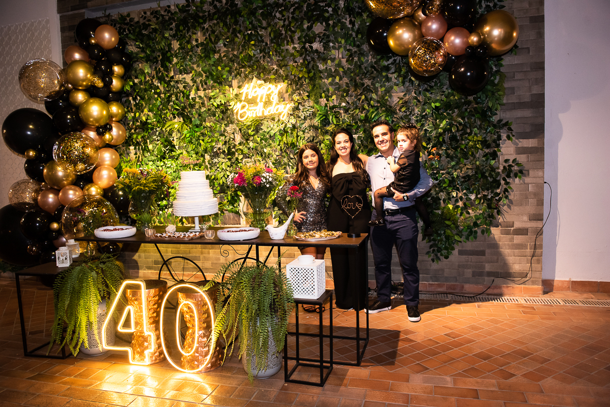 aniversariante e sua família