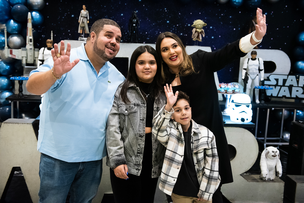 família feliz para a foto
