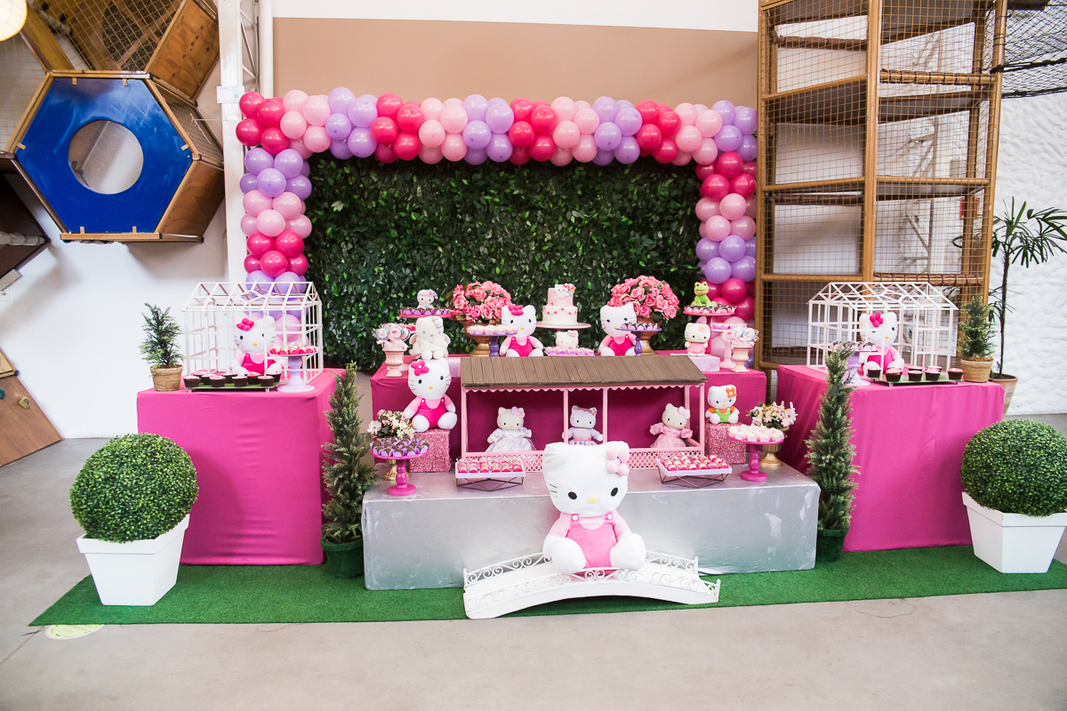 fotografia festa tema Hello Kitty