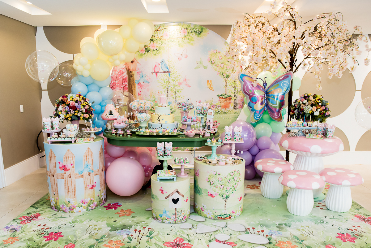 fotografia infantil - tema jardim encantado