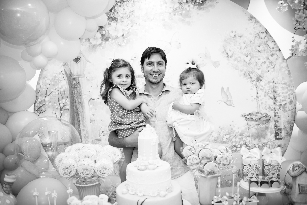 Papai com as meninas!