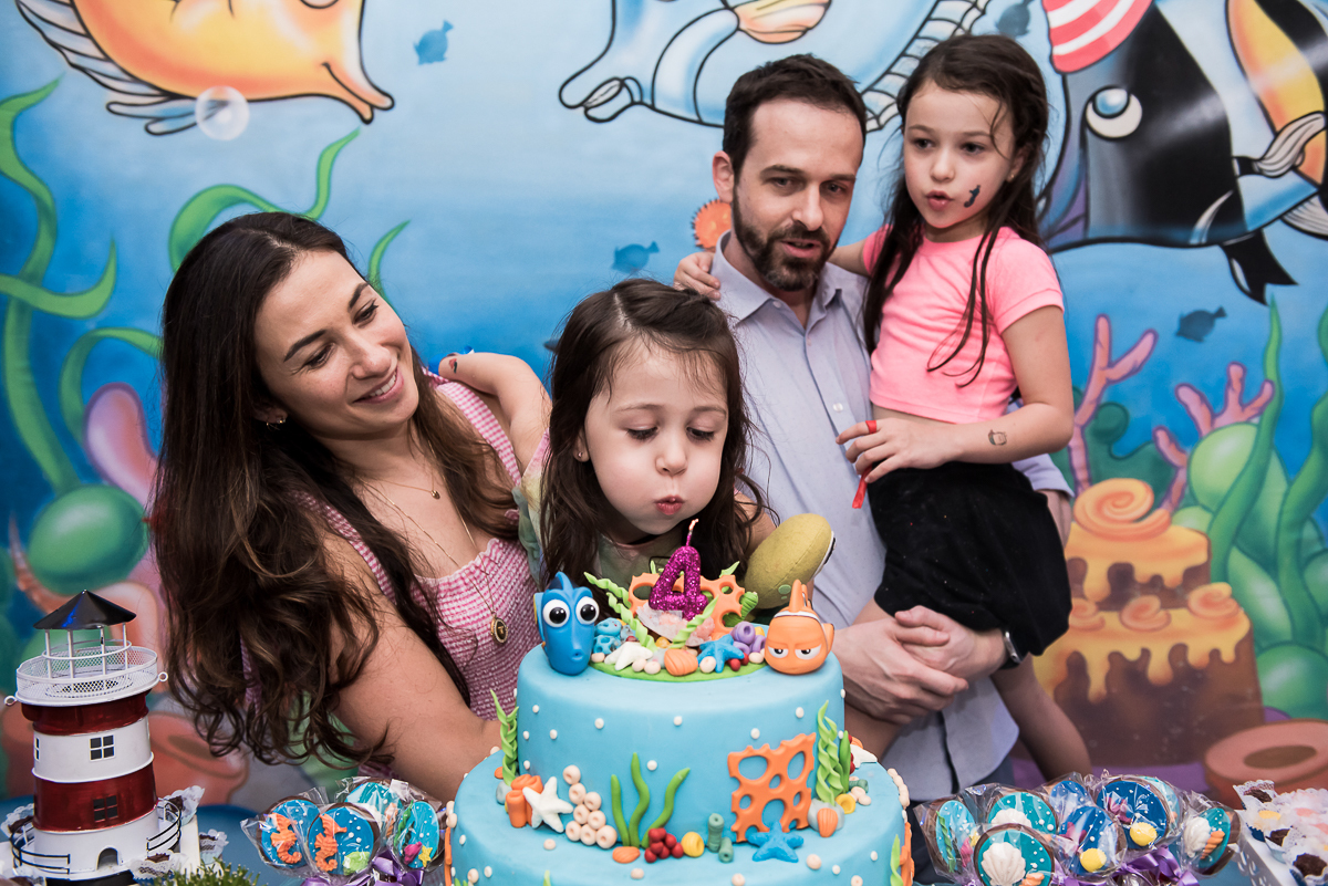 Hora do Parabéns - Festa Infantil Tema Procurando Nemo