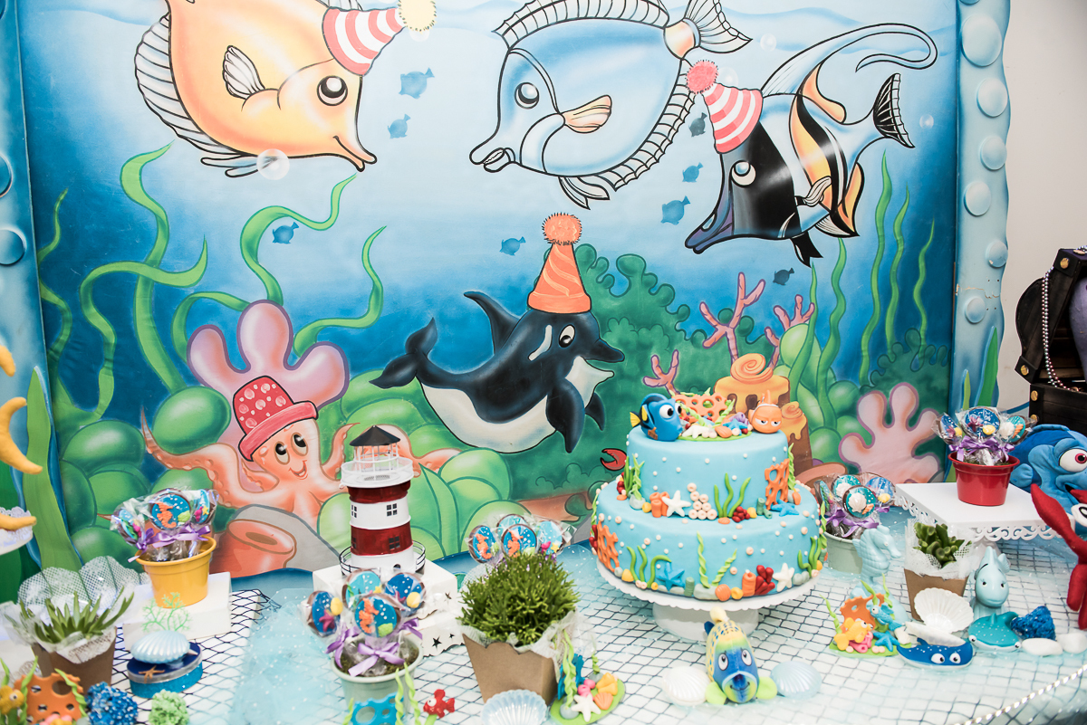 Hora do Parabéns - Festa Infantil Tema Procurando Nemo