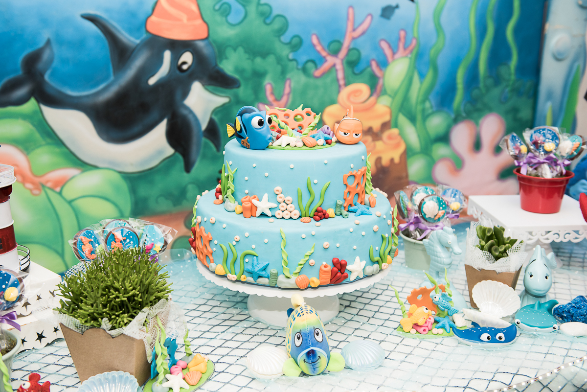 Hora do Parabéns - Festa Infantil Tema Procurando Nemo