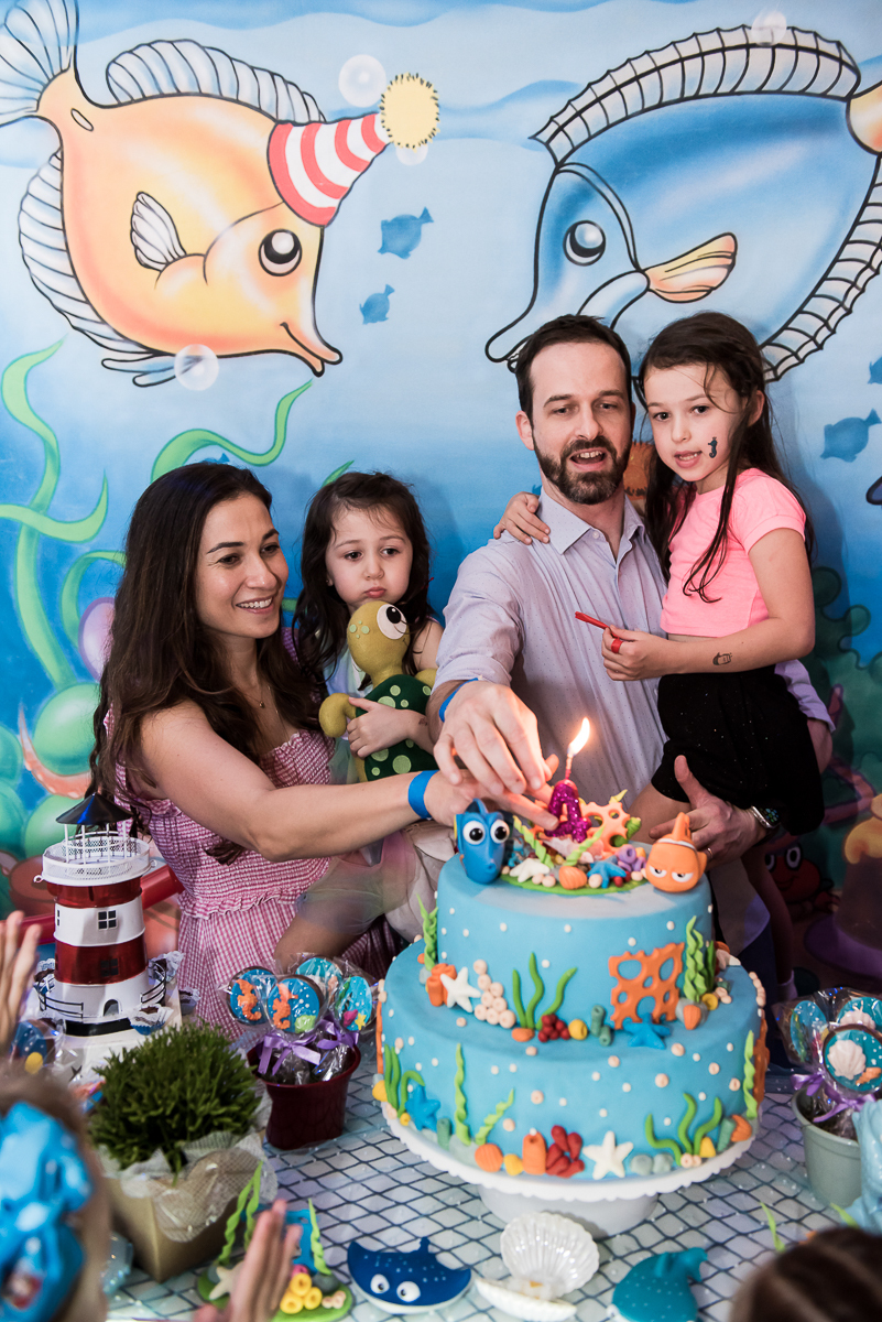 Hora do Parabéns - Festa Infantil Tema Procurando Nemo
