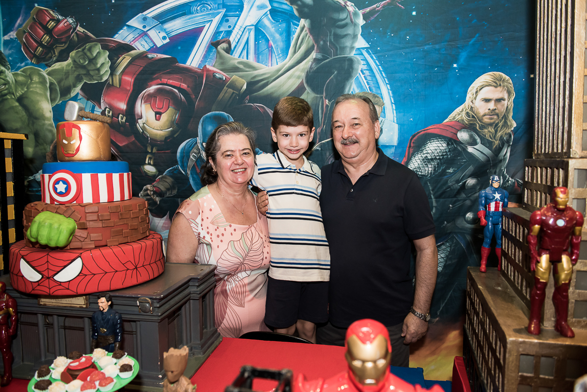 Fotografia Festa Infantil Tema Super Heróis