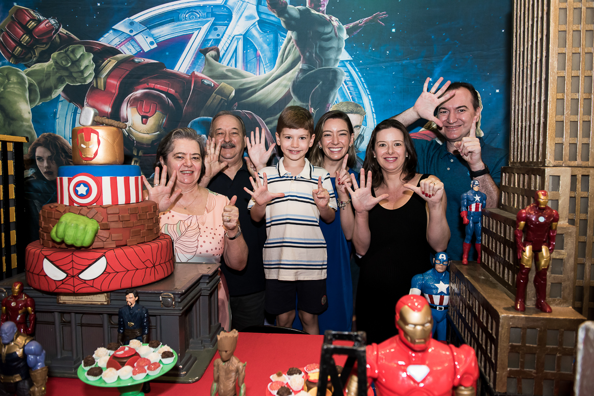 Fotografia Festa Infantil Tema Super Heróis