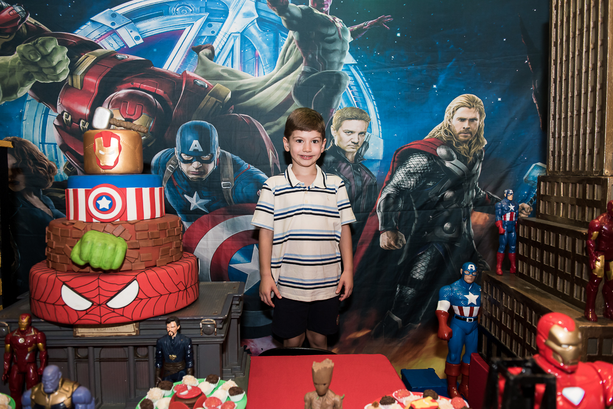 Fotografia Festa Infantil Tema Super Heróis