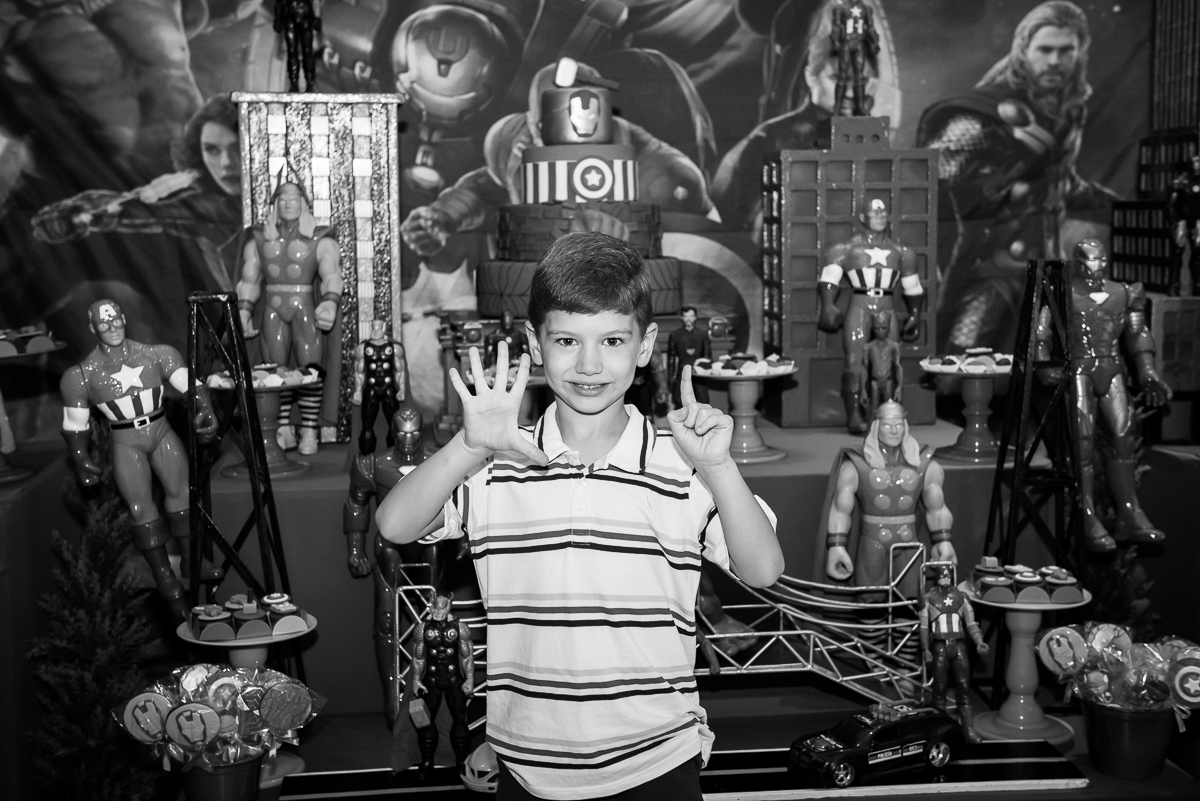 Fotografia Festa Infantil Tema Super Heróis