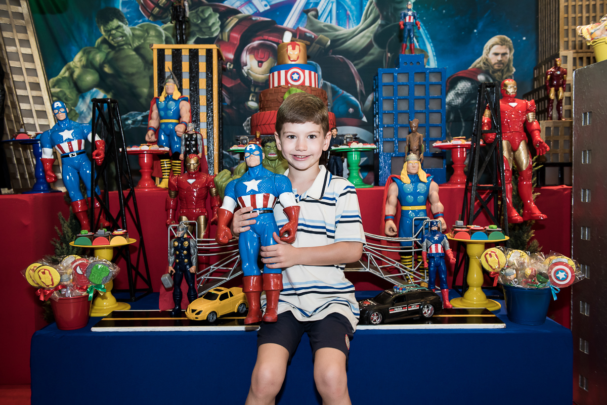 Fotografia Festa Infantil Tema Super Heróis