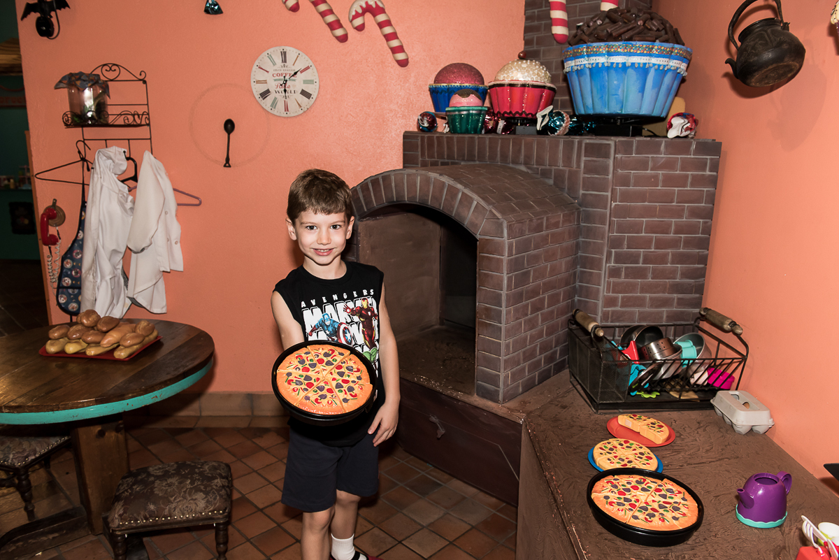 Fotografia Infantil - Pizzaria