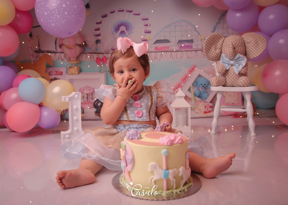 Ensaio Smash the Cake - Vitoria da conquista - 1 ano 