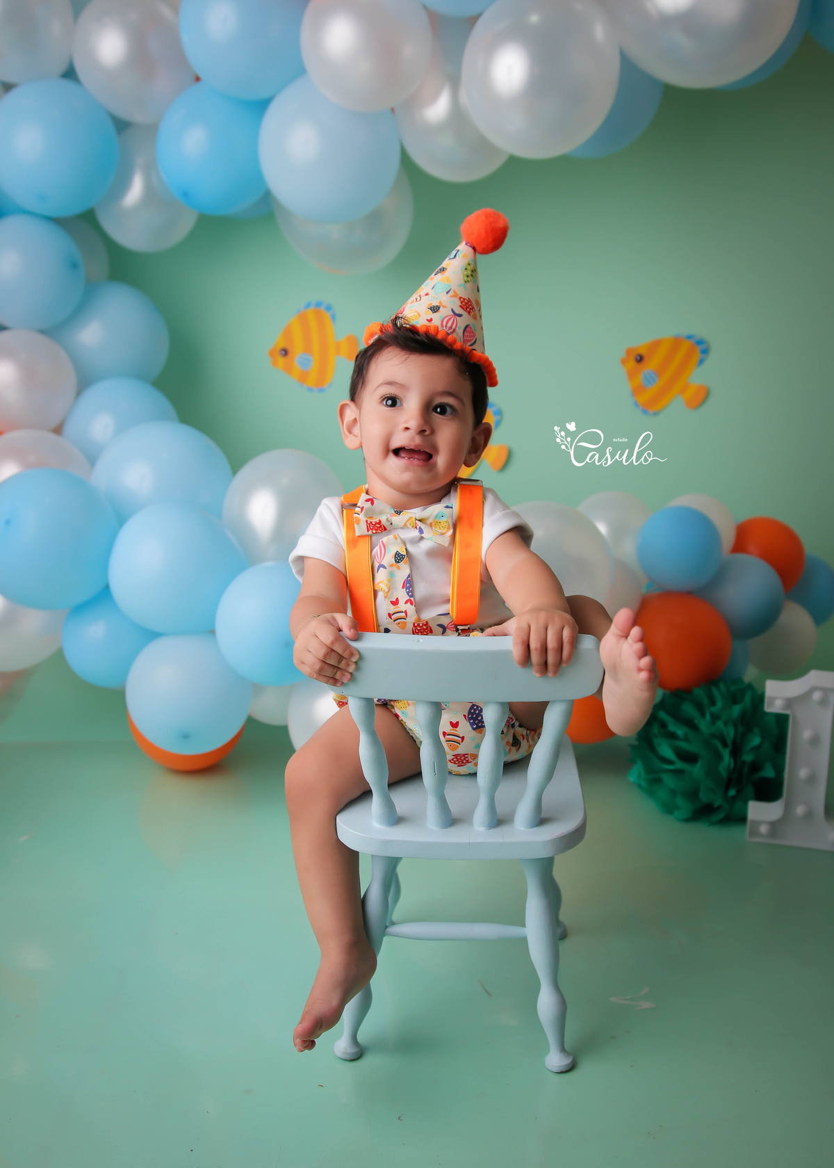 Ensaio Smash the cake realizado em estúdio - Vitória da Conquista - Ba