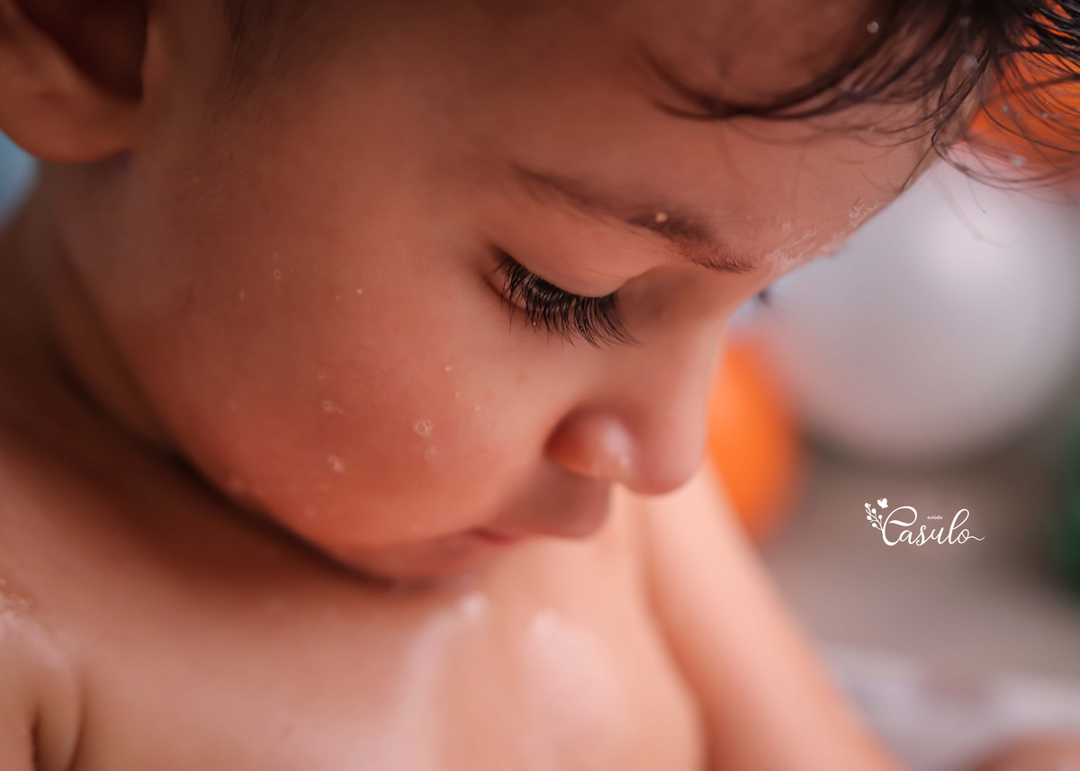 Ensaio Smash the cake realizado em estúdio - Vitória da Conquista - Ba