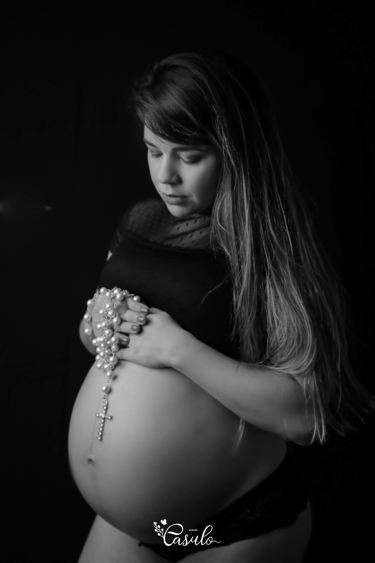 Ensaio gestante em estúdio - Vitoria da Conquista - Ba 