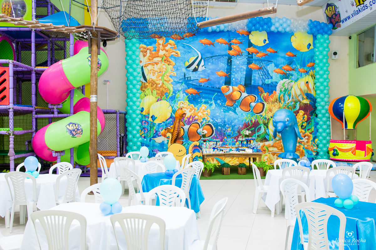 FESTA INFANTIL EM VILA VELHA- CERIMONIAL VILA KIDS PARK- TEMA FUNDO DO MAR-FOTOGRAFO INFANTIL EM VILA VELHA ES- FESTA DE 1 ANO