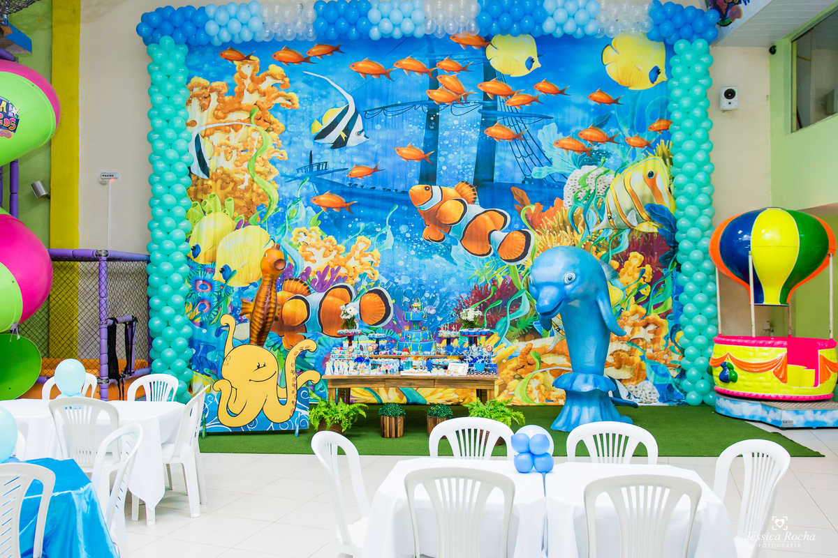 FESTA INFANTIL EM VILA VELHA- CERIMONIAL VILA KIDS PARK- TEMA FUNDO DO MAR-FOTOGRAFO INFANTIL EM VILA VELHA ES- FESTA DE 1 ANO