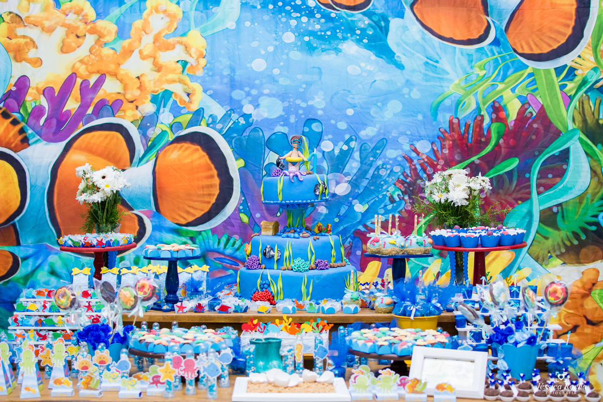 FESTA INFANTIL EM VILA VELHA- CERIMONIAL VILA KIDS PARK- TEMA FUNDO DO MAR-FOTOGRAFO INFANTIL EM VILA VELHA ES- FESTA DE 1 ANO